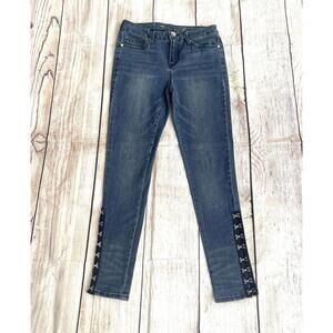 Seven7 Jean Womens Size 4 Stretch Denim Mid Rise Skinny Jeans
